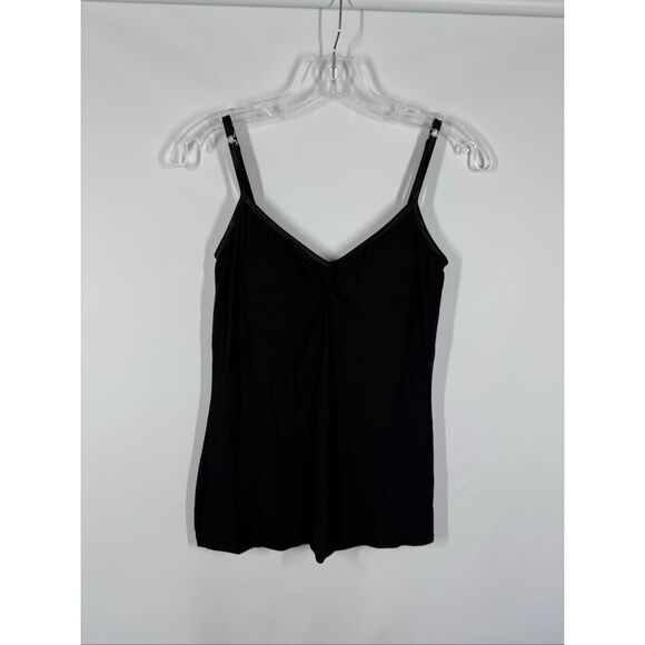 001 Cache black padded shelf bra tank top size medium - Picture 1 of 7